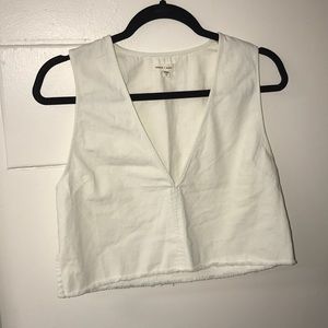 🚫SOLD🚫Frayed Botom Urban Outfitters Plunge Crop